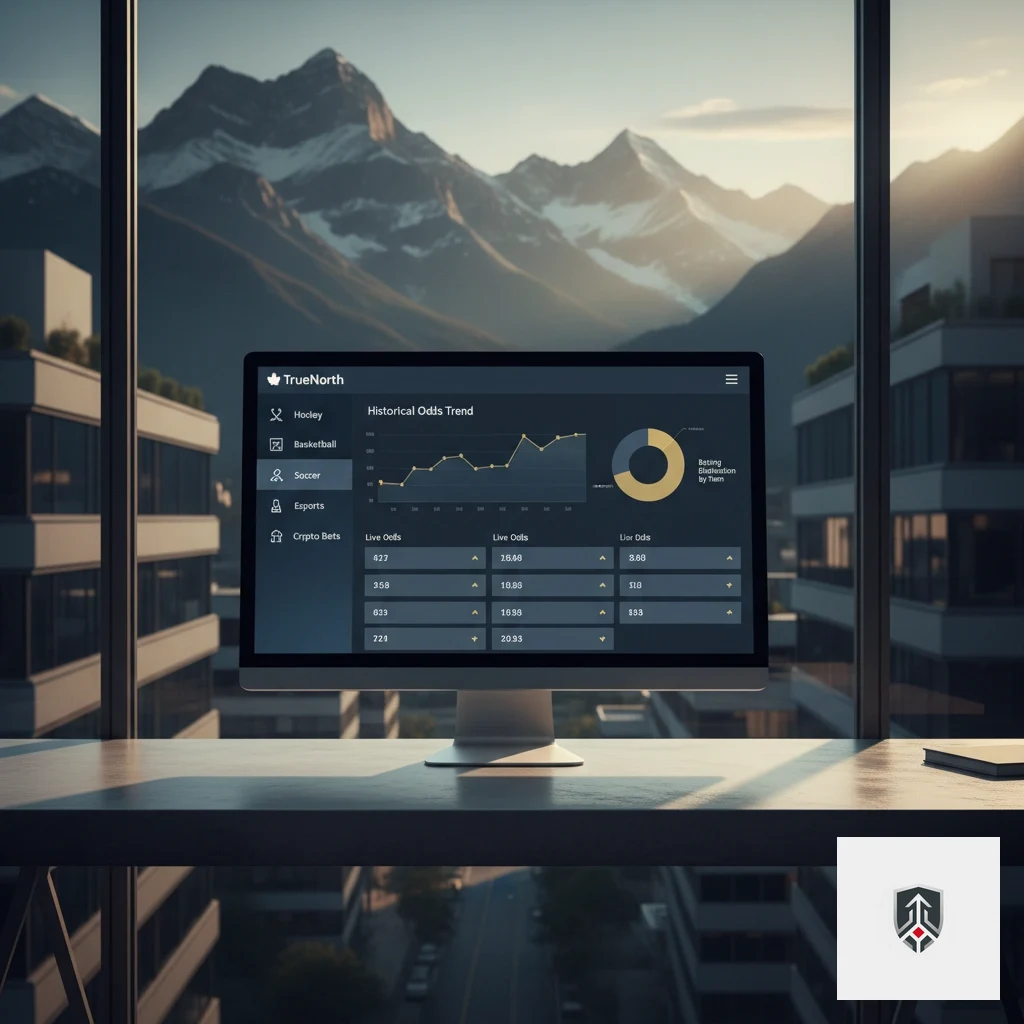 Desktop sports lobby displaying navigation categories, daily match listings, and decimal odds formatted for crypto betting.