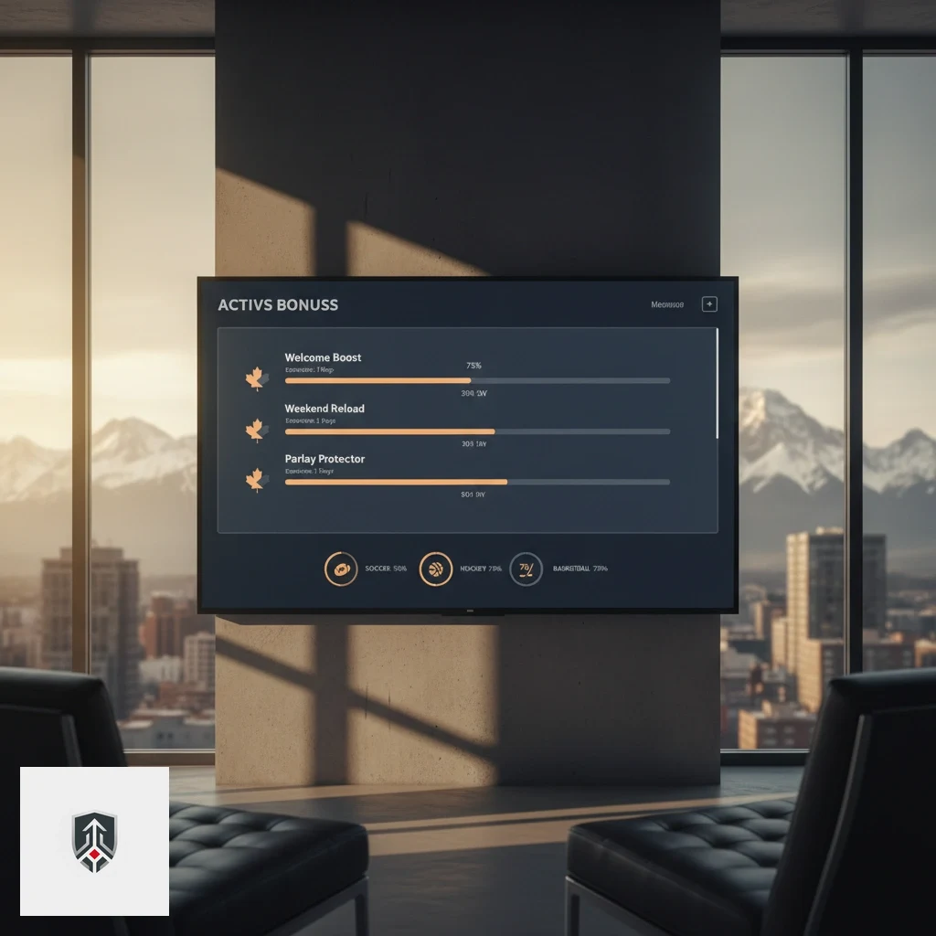 TrueNorth dashboard showing active bonus balances and wagering progress meters.